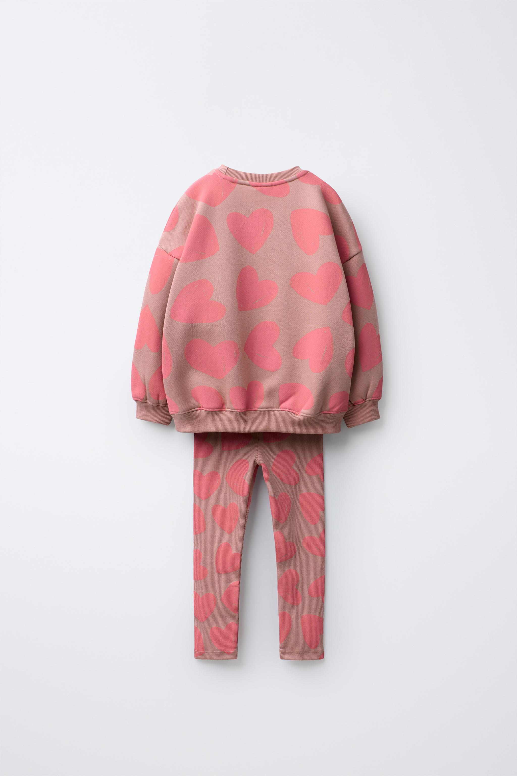 PRINTED JOGGING SWEATSHIRT AND LEGGINGS SET